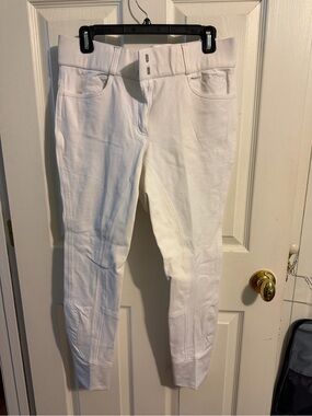White Women's Riding Breeches - Classic Equestrian Fit